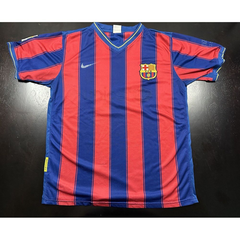 Barcelona 2005-2006 Football Soccer‎ Shirt Jersey Size L #13 On Back